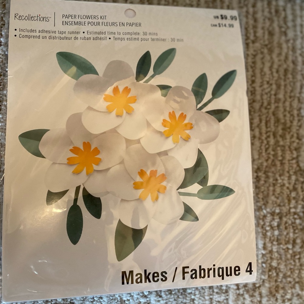 Paper flower kit